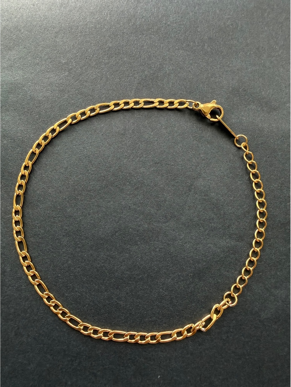 Elegant 18K Gold Plated Curb Link Bracelet Non Tarnish